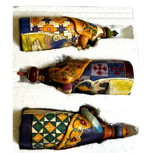 Jim Shore 2003 Let Every Heart Prepare Him Room 113256 'Three Wisemen' Figurines - Picture 15 of 15